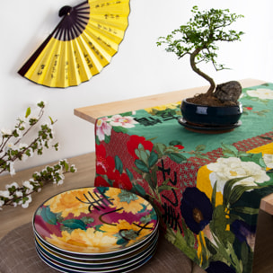 Servizio piatti 18 pezzi Excelsa – Furisode, Porcellana Multicolore