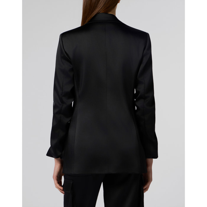 PHILIPP PLEIN Satin Cargo Fit Blazer