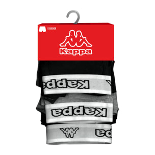 Pack 6 calzoncillos Kappa en color negro y gris para hombre