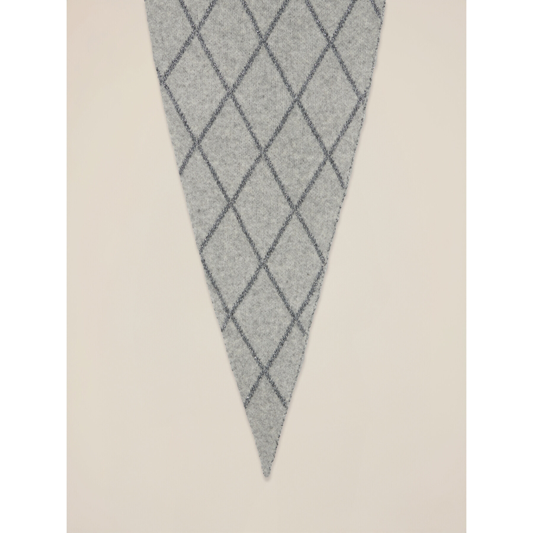 Oltre - Bufanda con bordado lurex - Gris