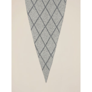 Oltre - Bufanda con bordado lurex - Gris