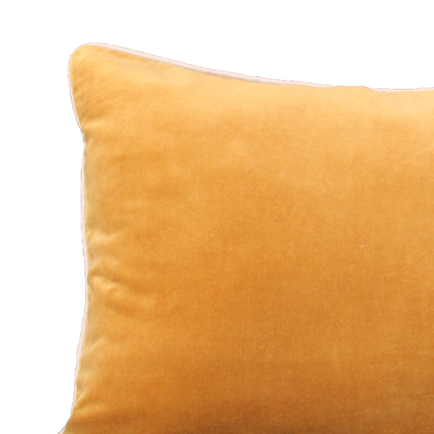 Coussin en velours réversible - Jaune