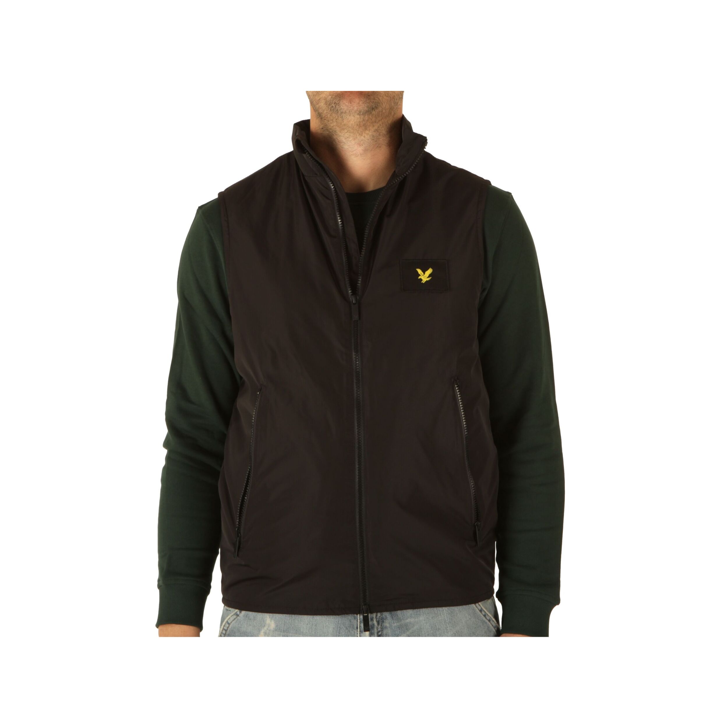 Giacche Lyle & Scott Double Zip Packable Gilet Jet Black Nero