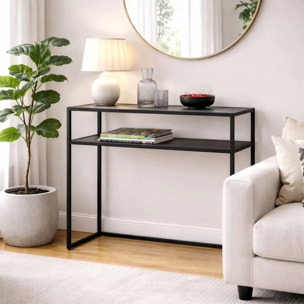 Console Loftie 80x30cm noire Kare Design