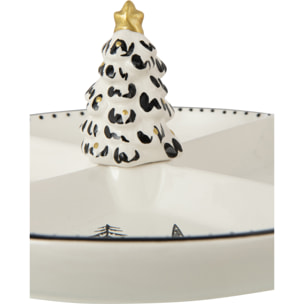 J-Line plateau Dolomie - céramique - blanc/noir