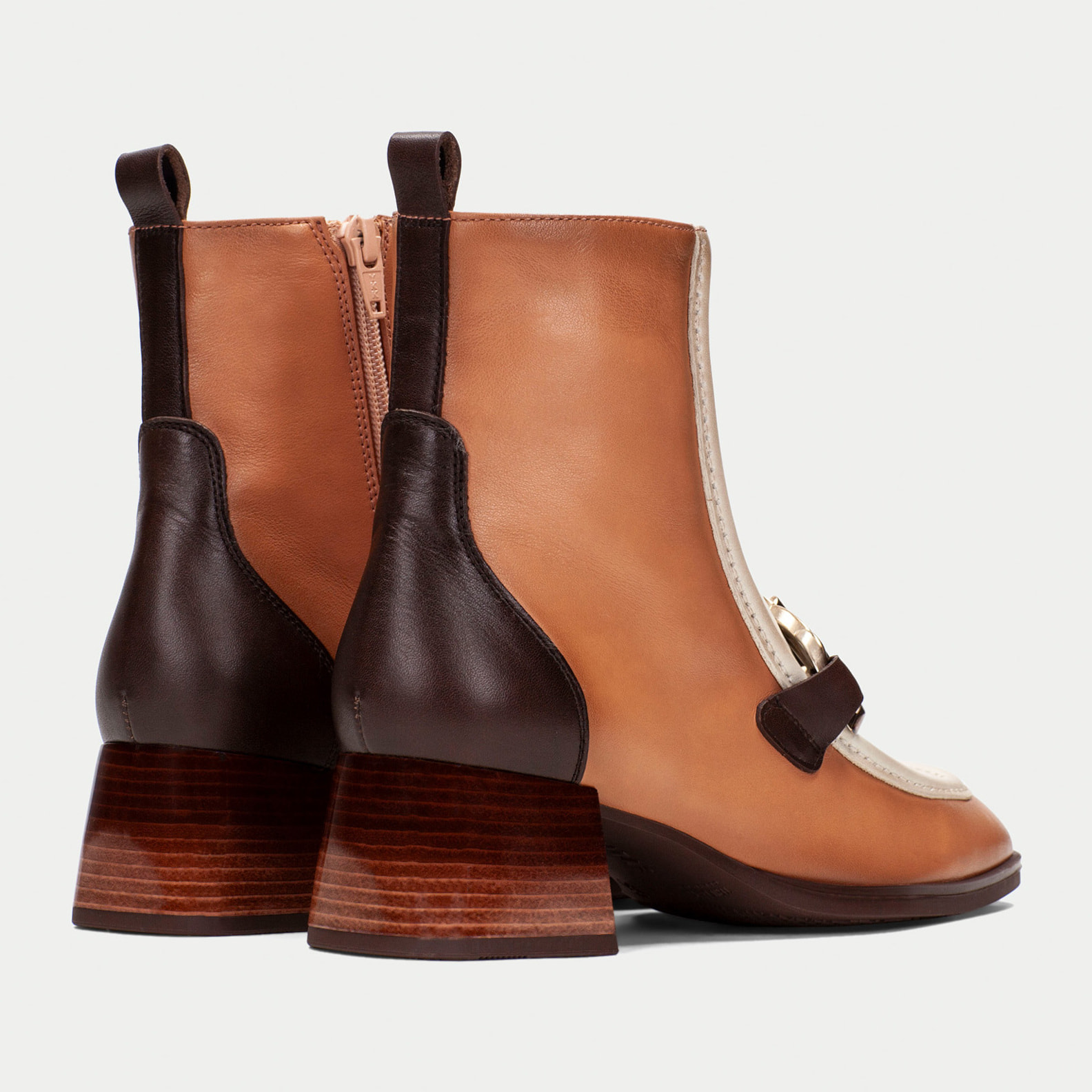 Botin Charlize Apricot vainilla 4,5 cm