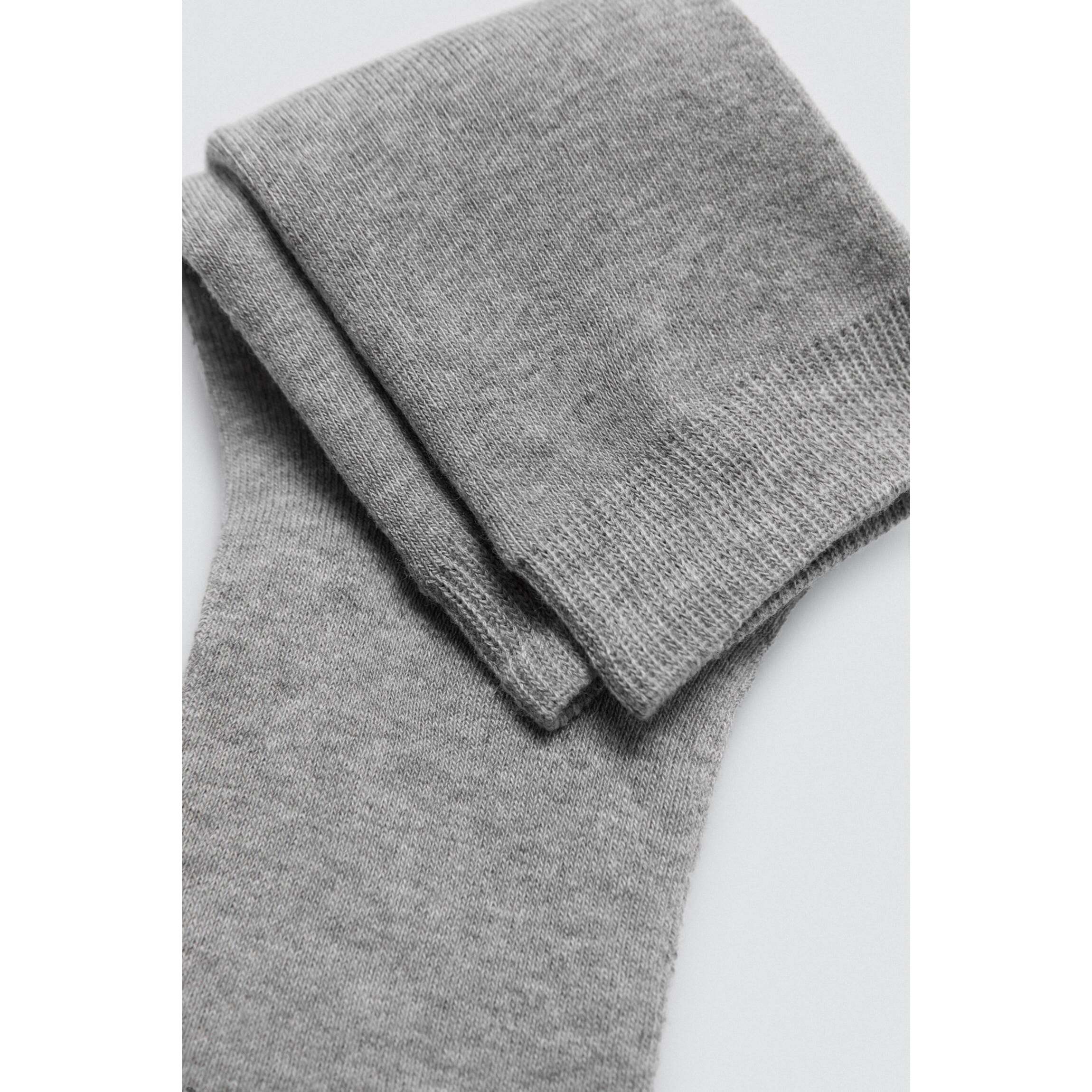 Confezione da 4 calzini da donna in flanella stampata con suola antiscivolo