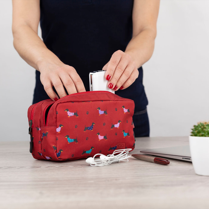 Neceser Viaje Mujer Skpat Lausana Rojo