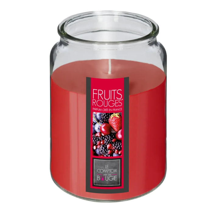 Bougie parfumée - fruits rouges - 510g