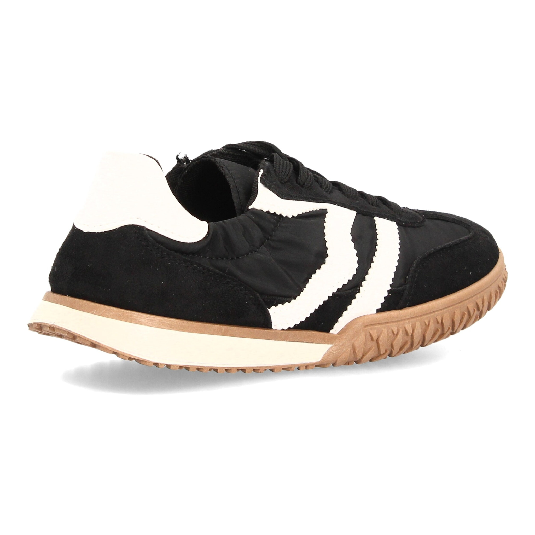 Zapatillas casual retro con cordones y elástico para mujer