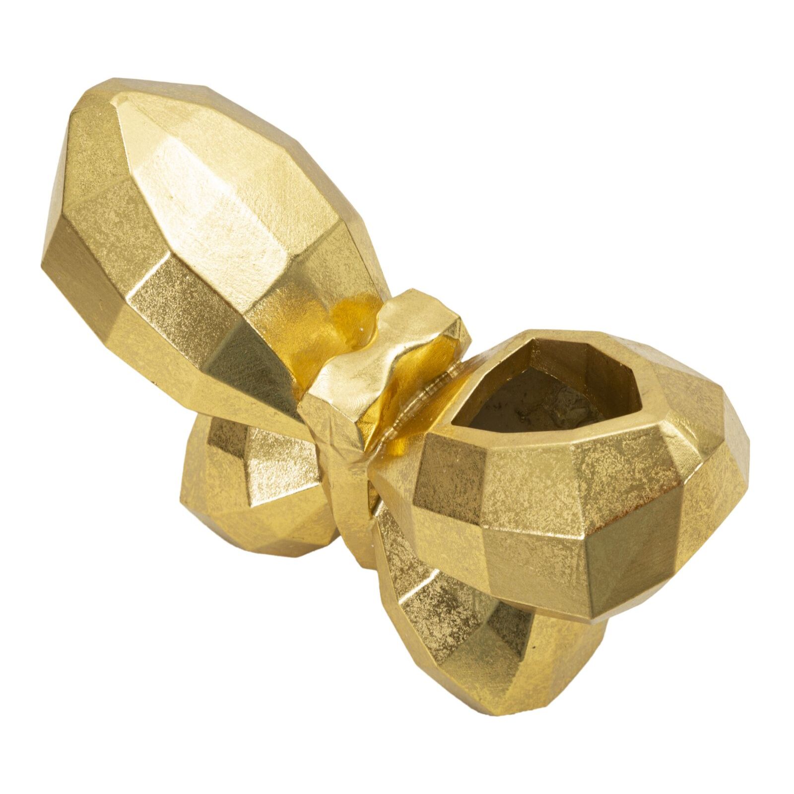 VASO BUTTERFLY GOLD CM 22,5X8X15
