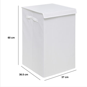 Panier à linge "Colorama" blanc 74L