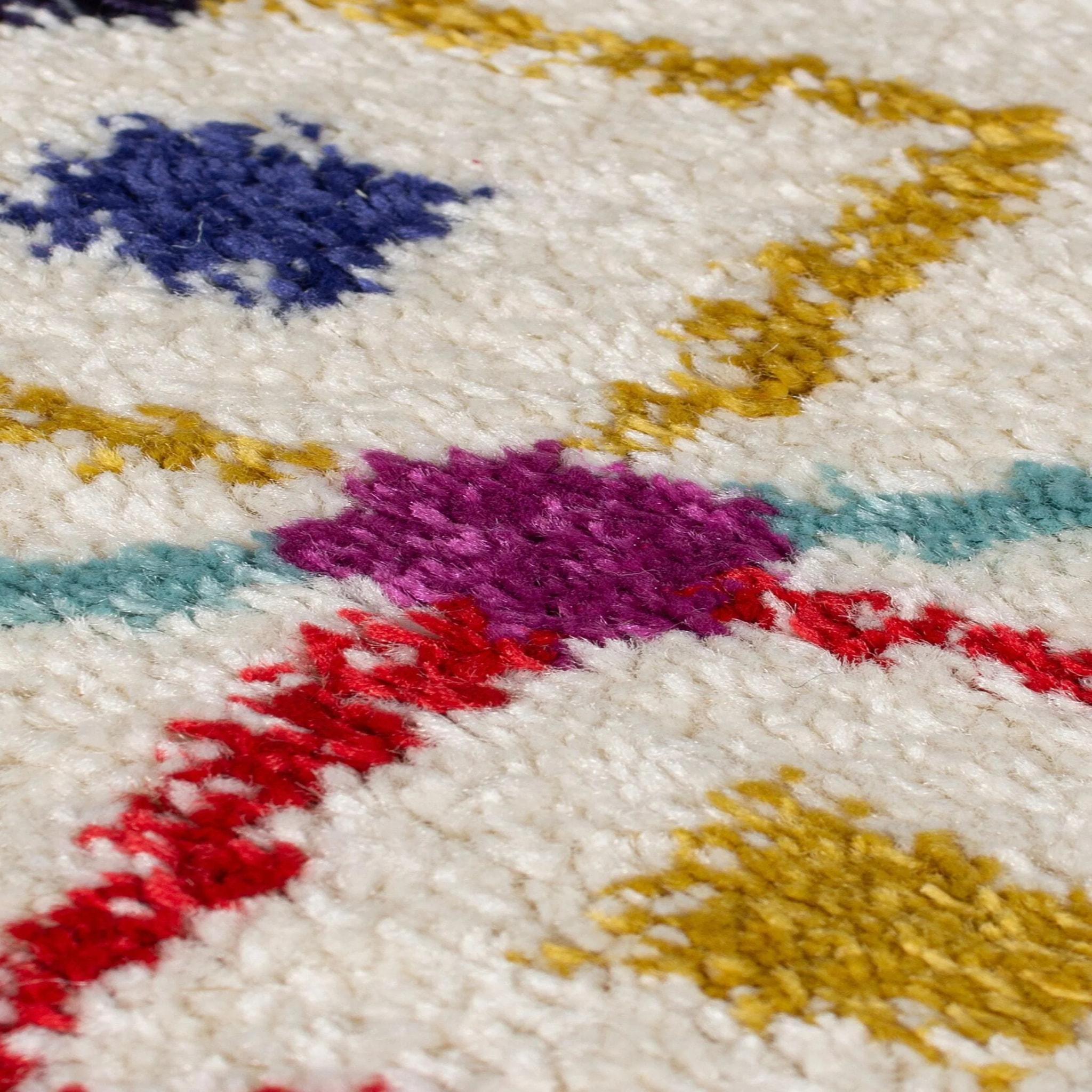 Tapis style berbere PRAIRIE Crème