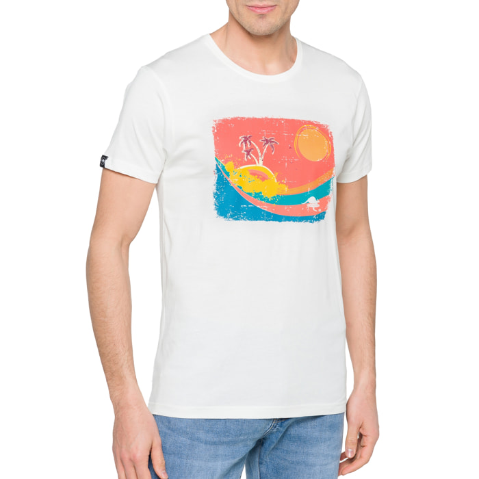 T-shirt in cotone 150 gr Mirage Hot Buttered Bianco