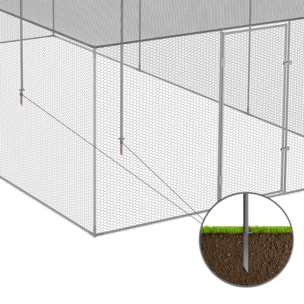 Volière grillagée 18m² - 6x3m