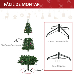 árbol de Navidad 180cm Artificial Pino con Adornos Decorativos 48 Pcs y Soporte Metálico Color Verde árbol Realista para Decoración Navidad