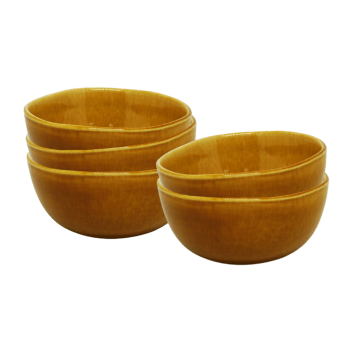 Lot de 6 coupelles, AMBRE