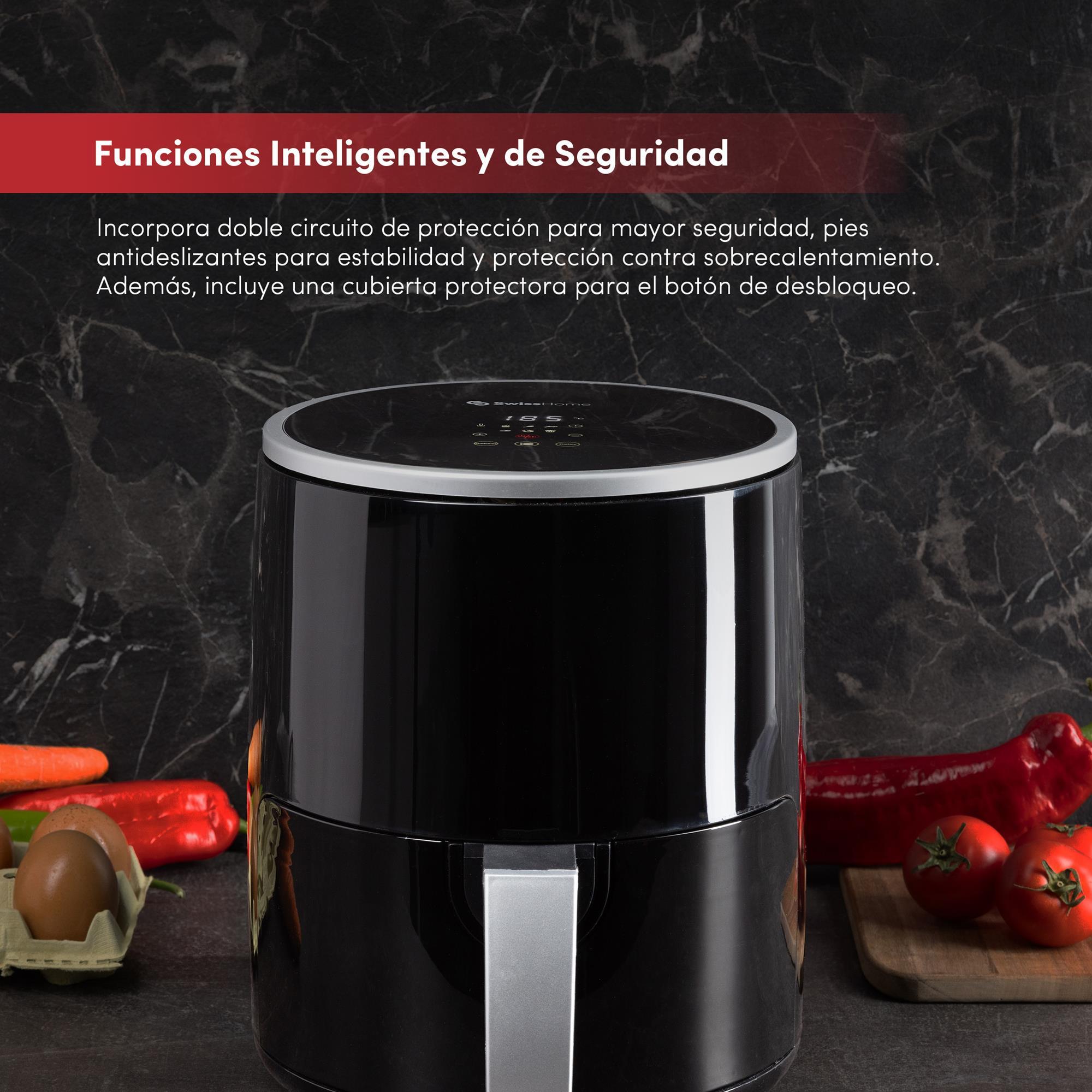 Air Fryer 1200W de 2,5L con pantalla digital y temperatura ajustable 80-200ºC SwissHome