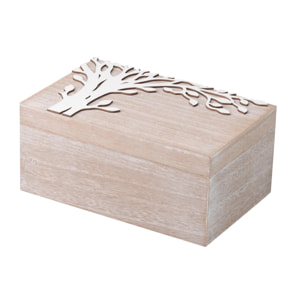 Caja Arbol Natural Blanco 25x16x12 Cm