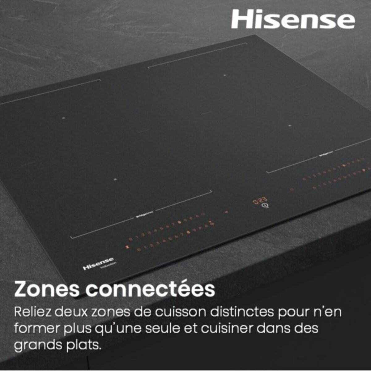 Plaque induction HISENSE HI6443SRWF InfiniteMattGlass