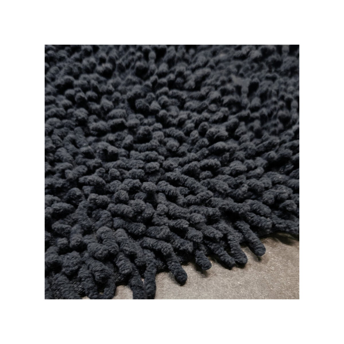 Tapis de salle de bain rectangulaire 40 x 60 cm en coton chenille - SHAGGY