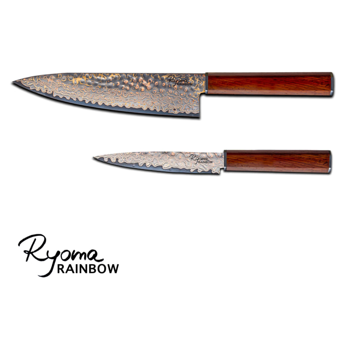 Set 2 couteaux de cuisine Ryoma Rainbow