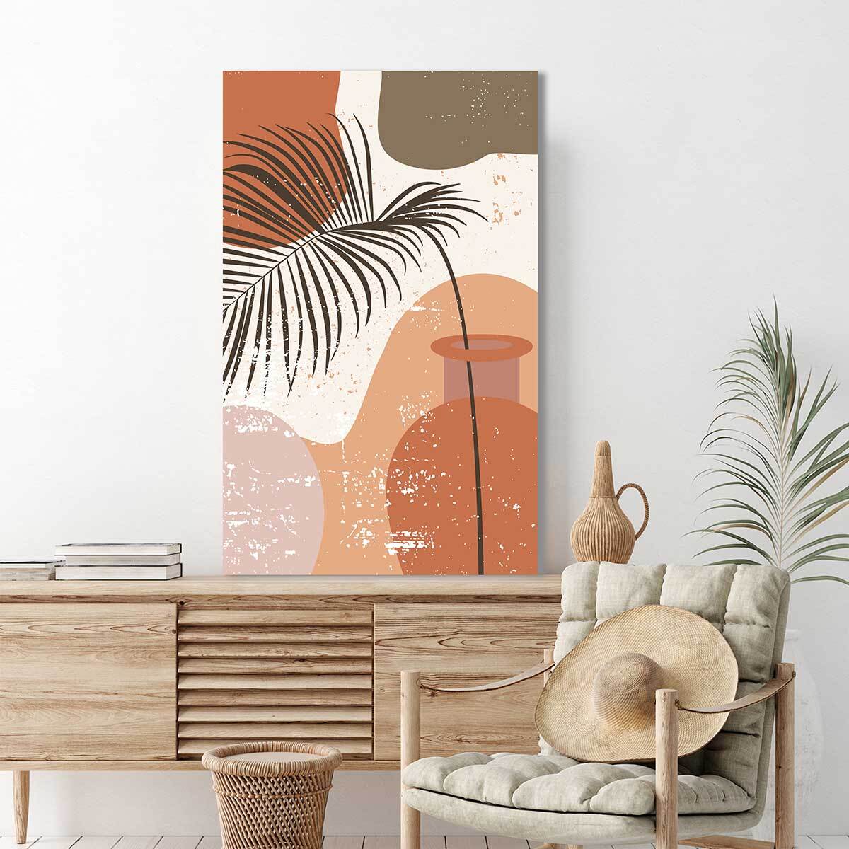 Tableau Art organique Terracotta - 50x80cm - made in France Toile imprimée