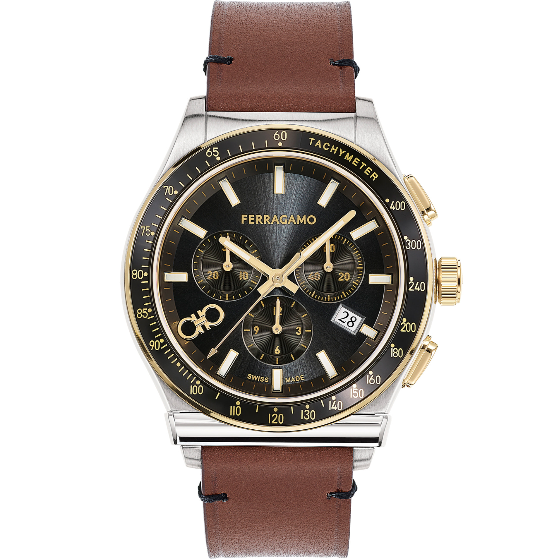 Ferragamo Quartz Chronograph Watch Kz-1927 Chrono 42Mm-Fw