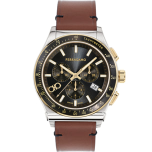 Ferragamo Quartz Chronograph Watch Kz-1927 Chrono 42Mm-Fw