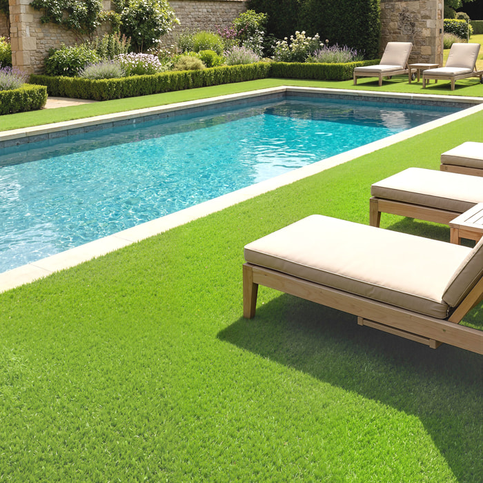 Gazon synthétique artificiel moquette extérieure intérieure 4L x 1l m