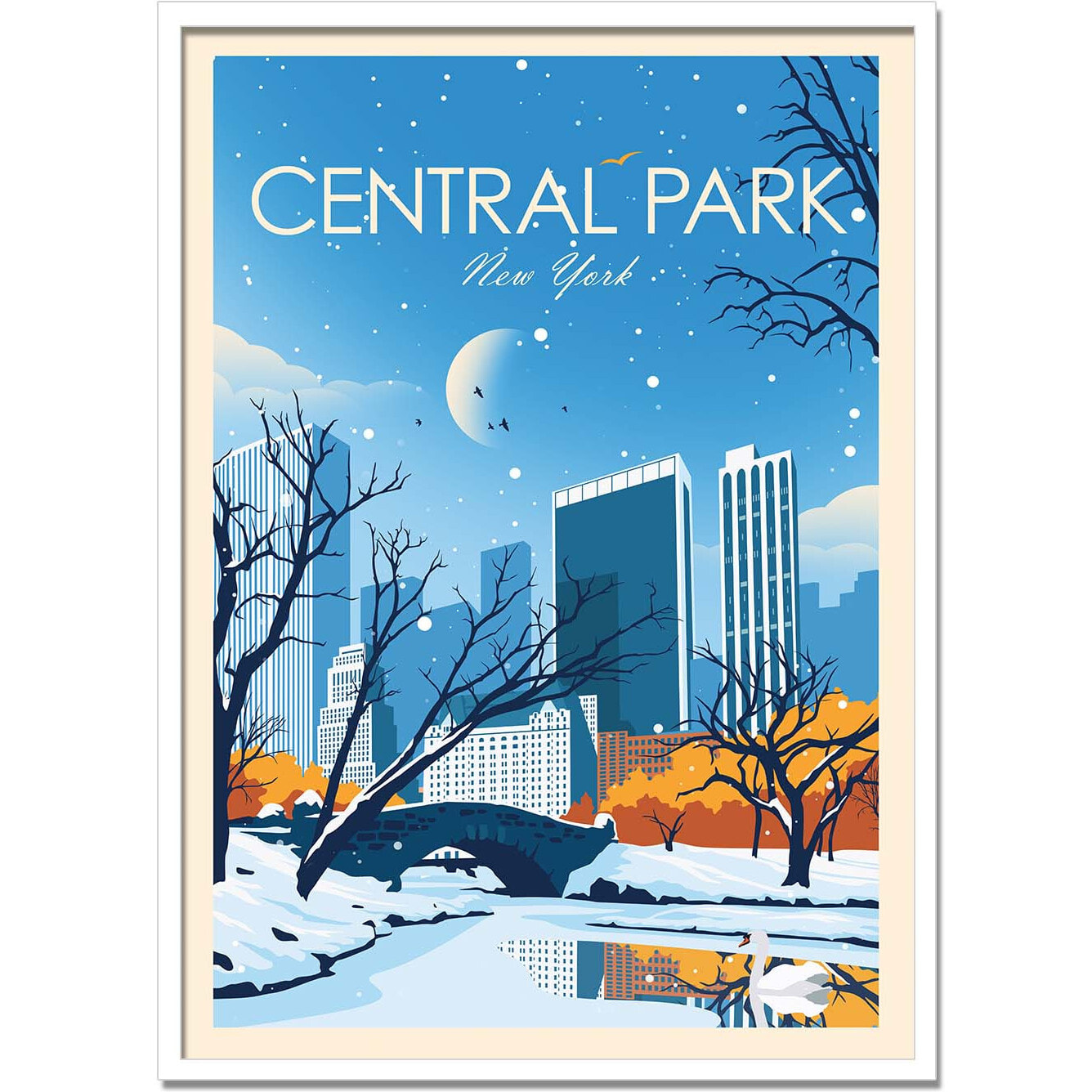 Affiche - Central Park New-York - Studio Inception