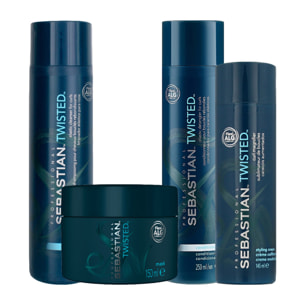 SEBASTIAN Kit Twisted Curl Shampoo 250ml + Mask 150ml+Conditioner 250ml + Styling Cream 145ml