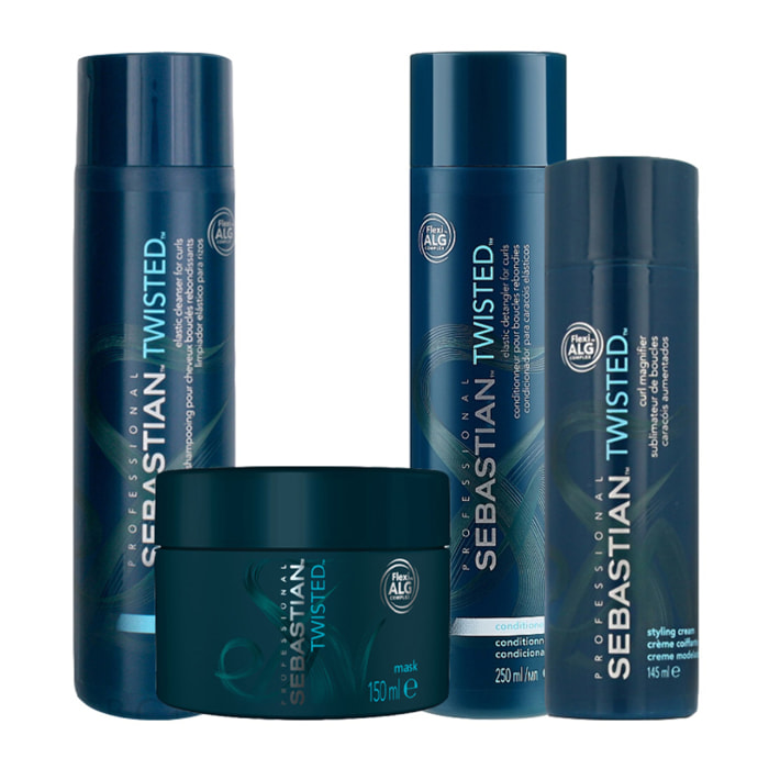 SEBASTIAN Kit Twisted Curl Shampoo 250ml + Mask 150ml+Conditioner 250ml + Styling Cream 145ml