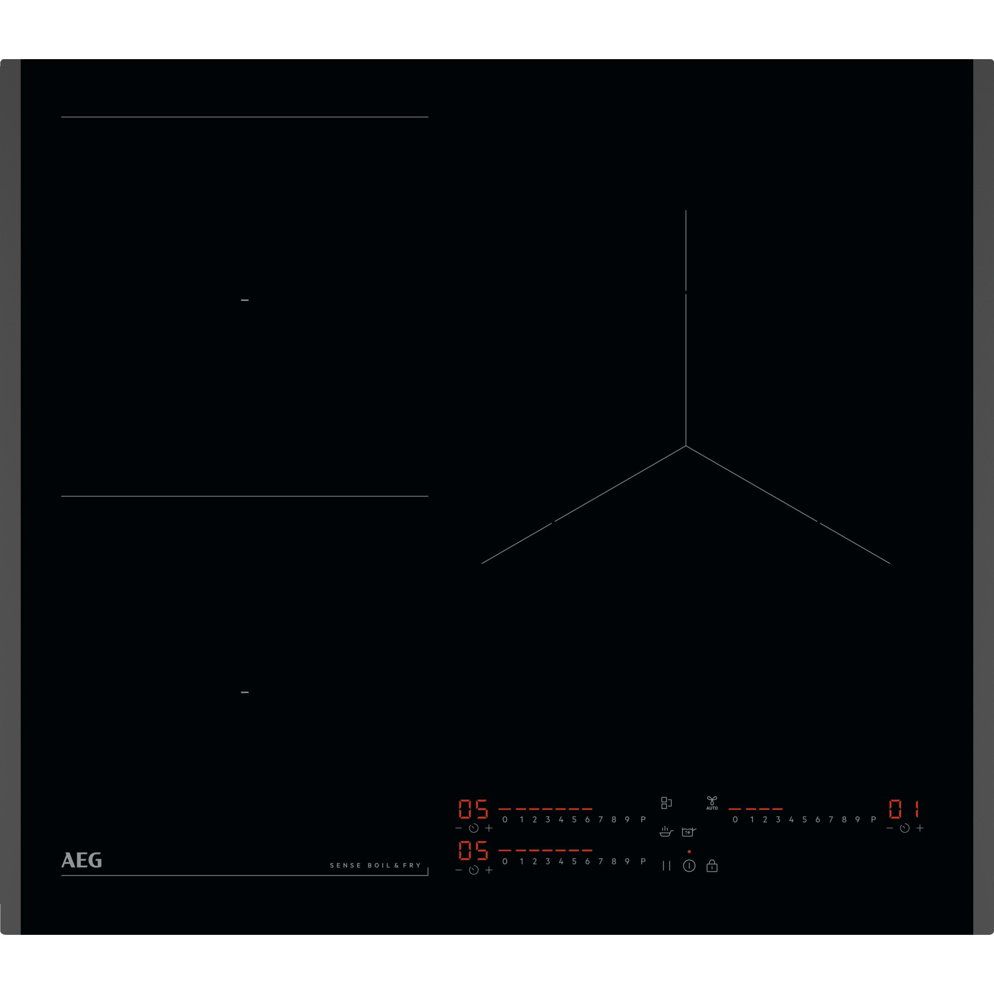 AEG Placa de inducción Serie 8000 Sense Boil&Fry de 60 cm TI63IQ30FB