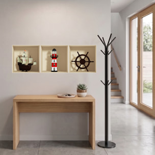 Stickers muraux 3D | Sticker Mural Autocollant effet 3D Décoration maritime - Stickers adhésifs 3D Chambre Salon Trompe l'oeil