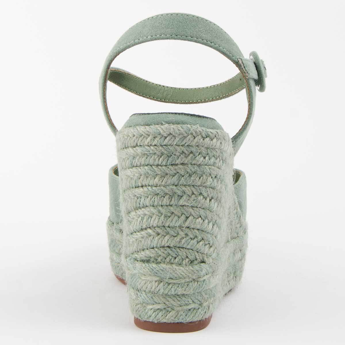 Alpargata De Cuña - Verde - Altura: 10 Cm