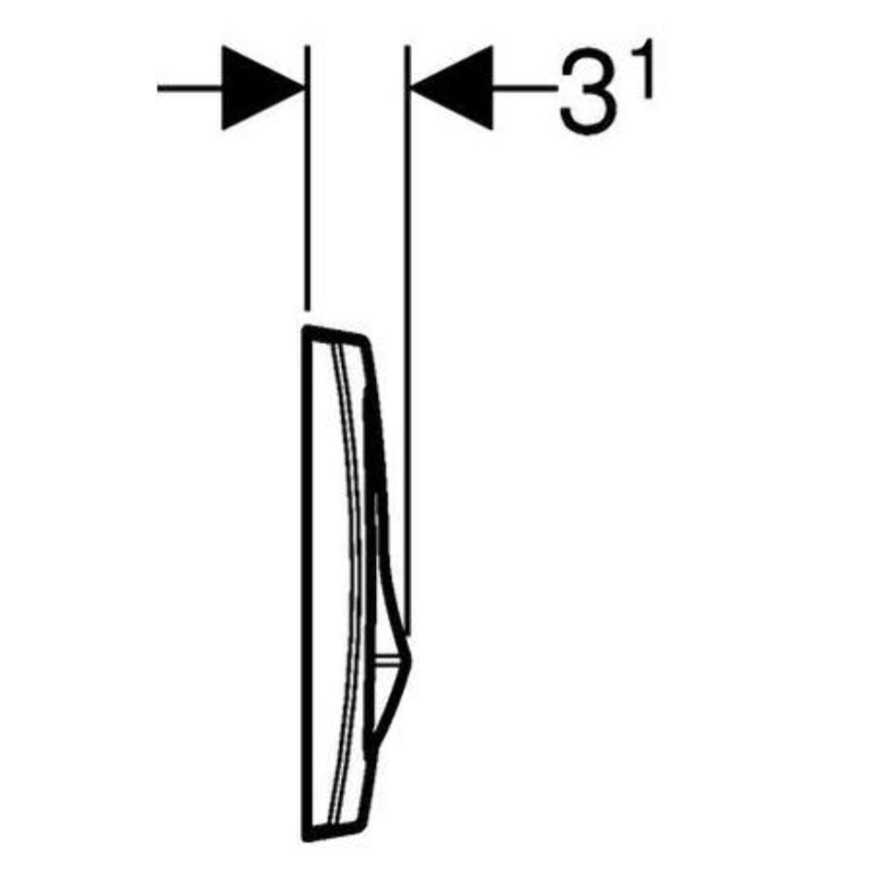 Plaque de déclenchement DELTA20 (115.100.11.5)