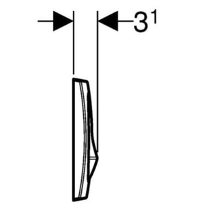 Plaque de déclenchement DELTA20 (115.100.11.5)