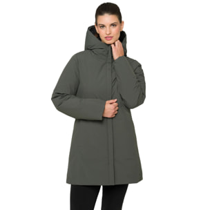 Parka NAKEELA acolchada impermeable verde