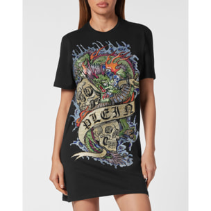 PHILIPP PLEIN Camiseta Vestido Corto TATTOO