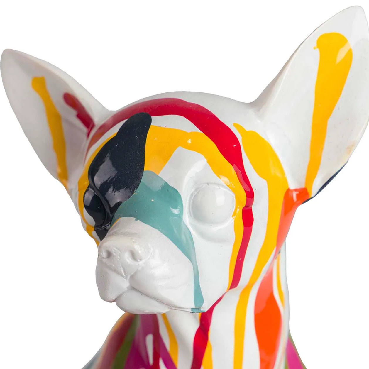 Figura Perro Chihuahua Resina 15x13x26 Cm