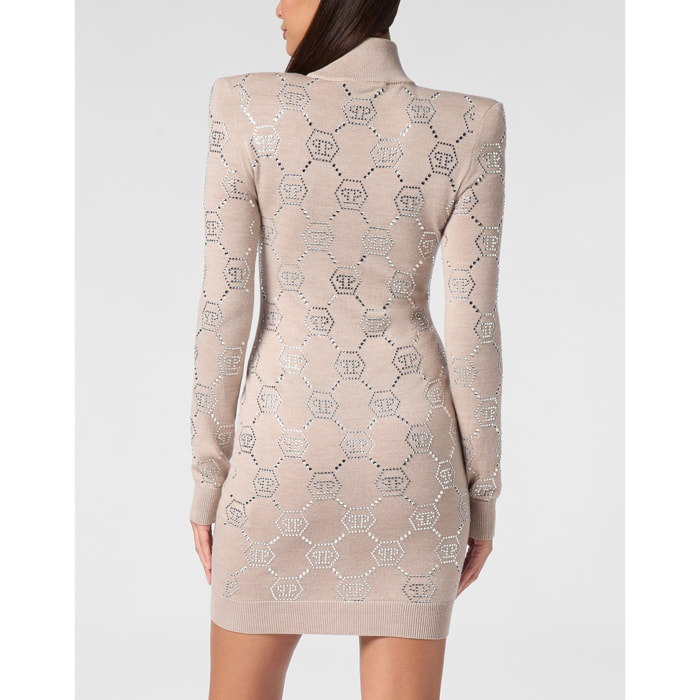 PHILIPP PLEIN Vestido de punto MONOGRAM