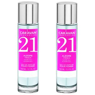 Caravan fragancias set de 2 frascos perfume de mujer nº21, de 150 ml