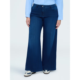 Fiorella Rubino - Jeans Wide Leg lavado azul - Azul