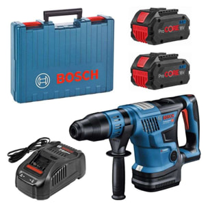 Perforateur SDS-Max GBH18V-36 (2x18V) C - BOSCH - avec 2 batteries 18V 8.0Ah - chargeur - coffret - 0611915002