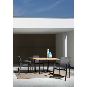 Set di 6 poltroncine CROZET impilabili antracite