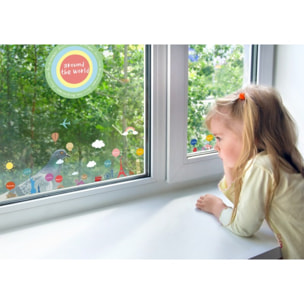 Stickers Muraux décoration adhésifs mapmonde pour enfants