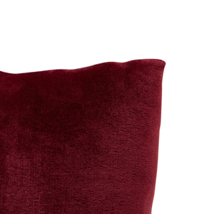 Coussin Ollis rouge grenat 38x38cm
