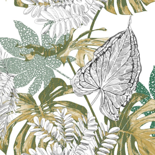 Parure de lit "Monstera" en coton 240x220 cm