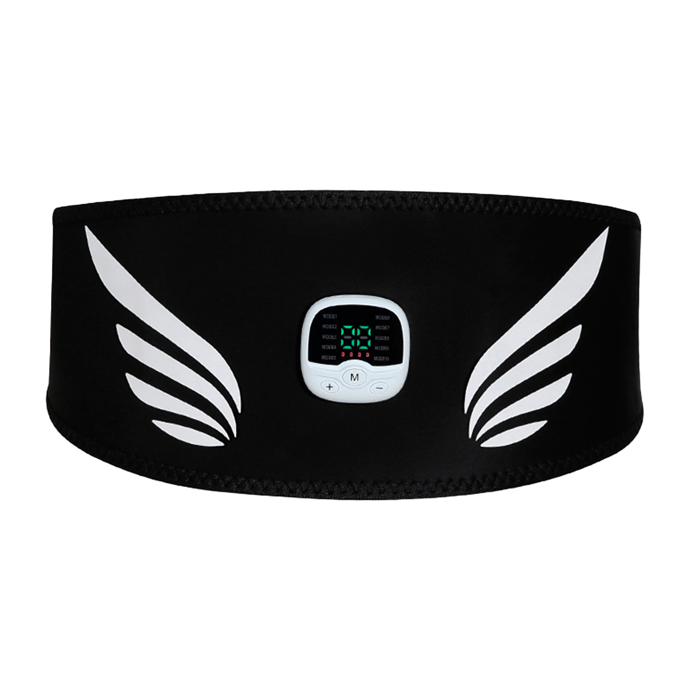 Electroestimulador muscular de cintura y abdomen AS-1. Masajeador estimulador con batería recargable y 10 modos de uso con 30 intensidades.